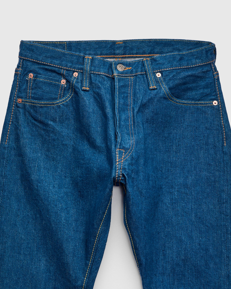 GRE-019 14oz Rinsed Selvedge Denim - Relaxed Tapered Fit 6
