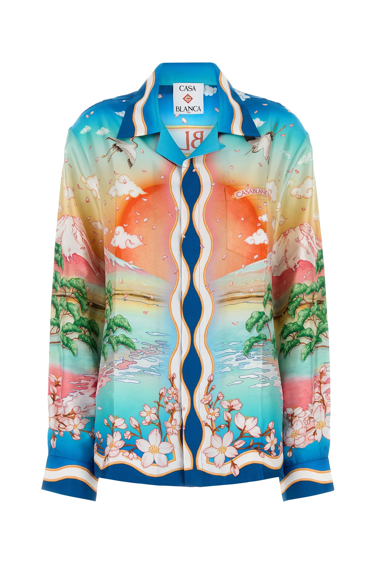 Printed twill shirt - 1