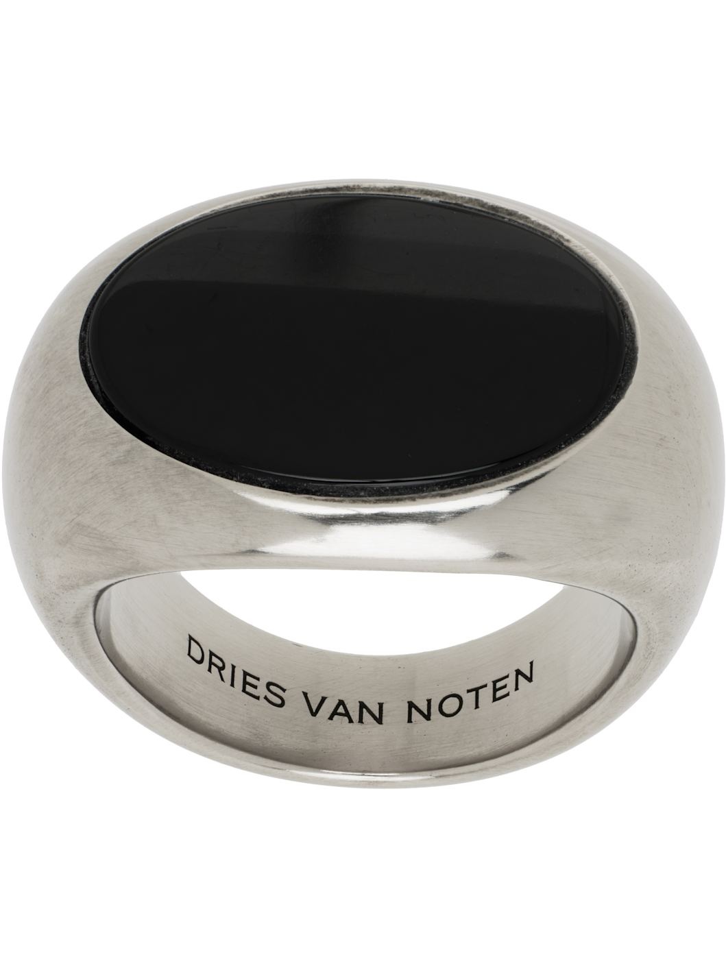 Silver Stone Signet Ring - 1