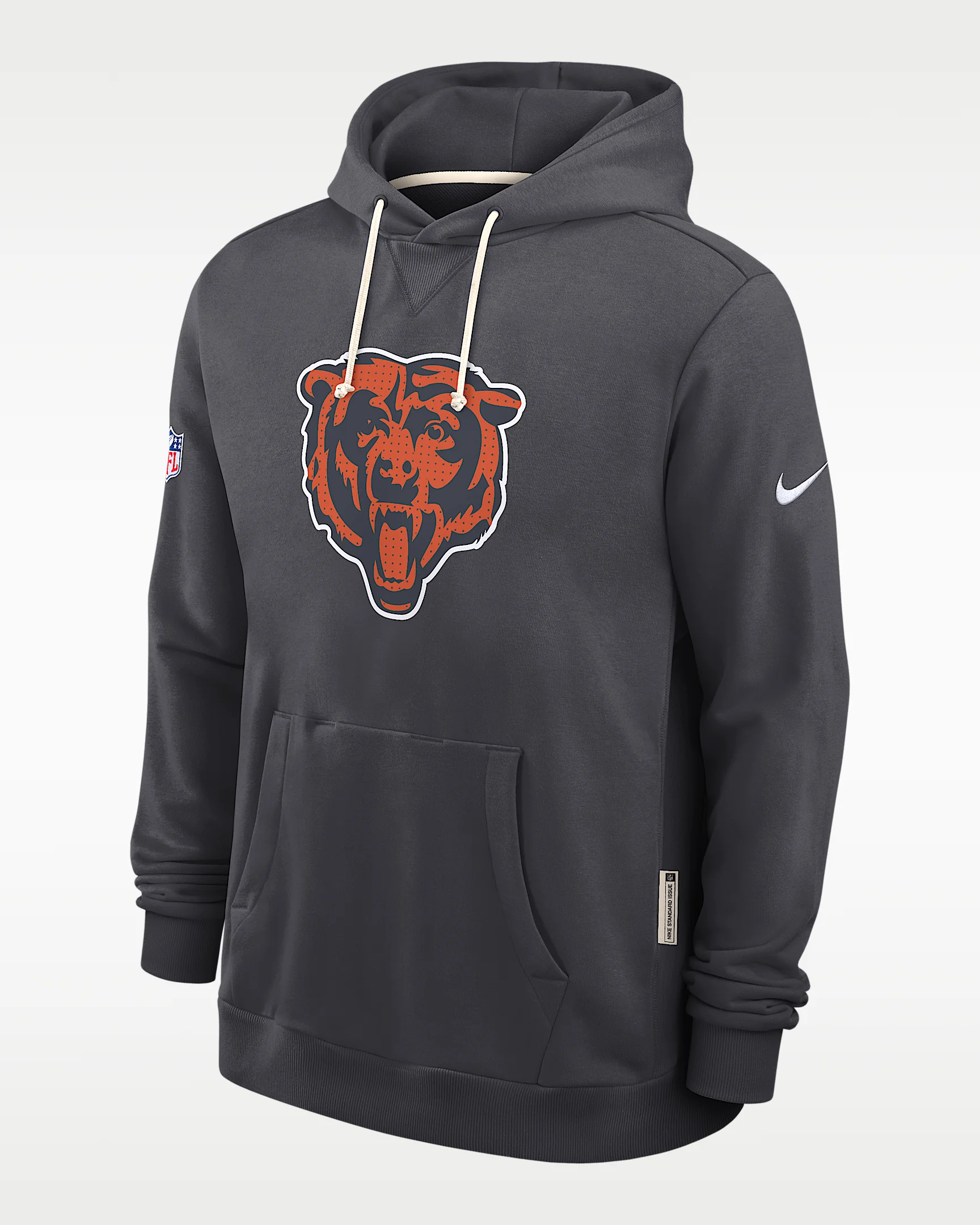 Chicago Bears Initial Home Sideline Men's Nike Dri-FIT NFL Pullover Hoodie - 1