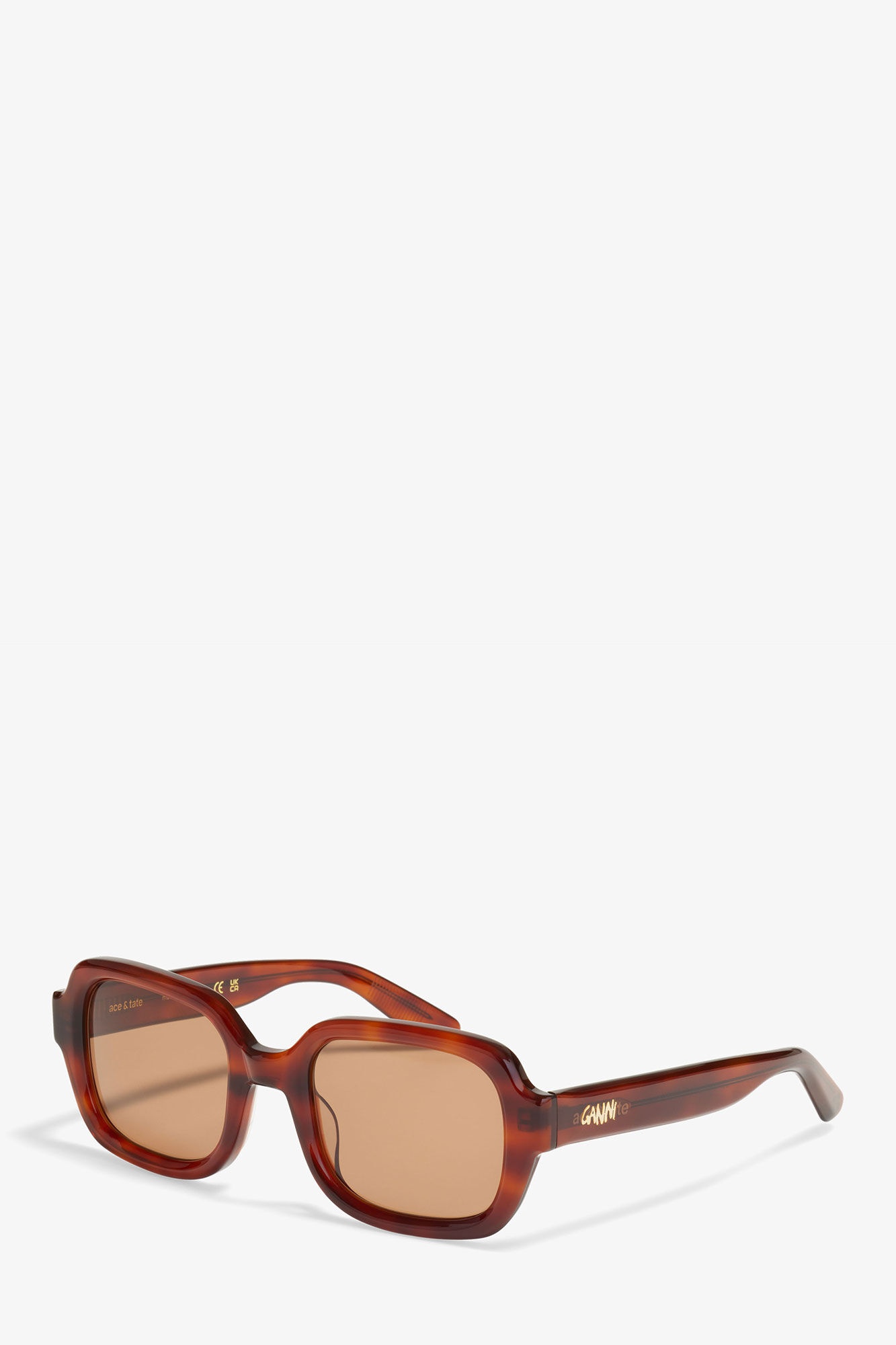 GANNI X ACE & TATE TIGER'S EYE TWIGGY SUNGLASSES - 2