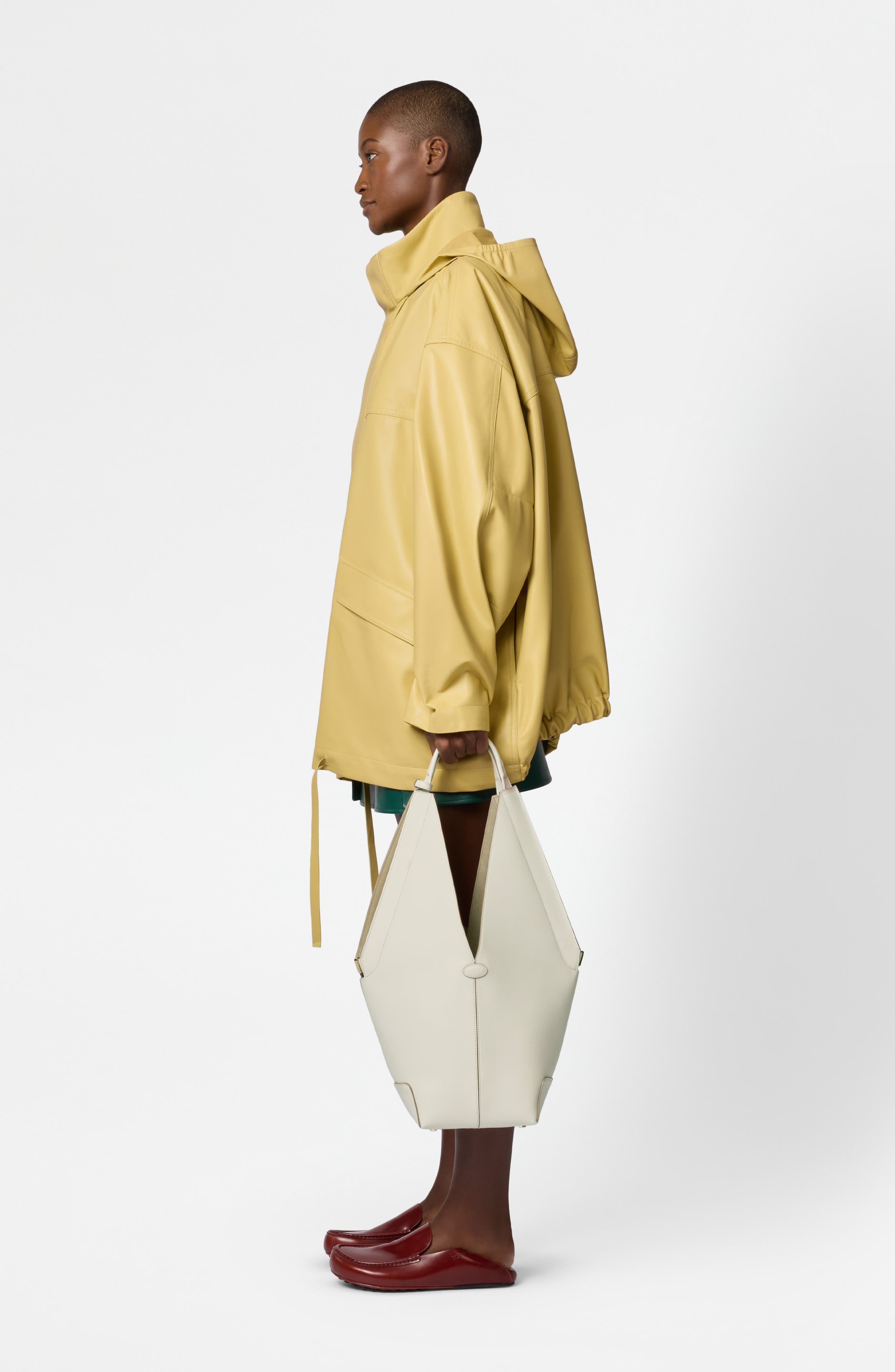 Tod's Small Sacca Leather Bucket Bag in Bianco Calce at Nordstrom - 2