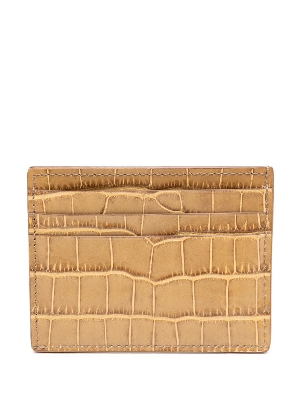 crocodile-embossed card holder - 1