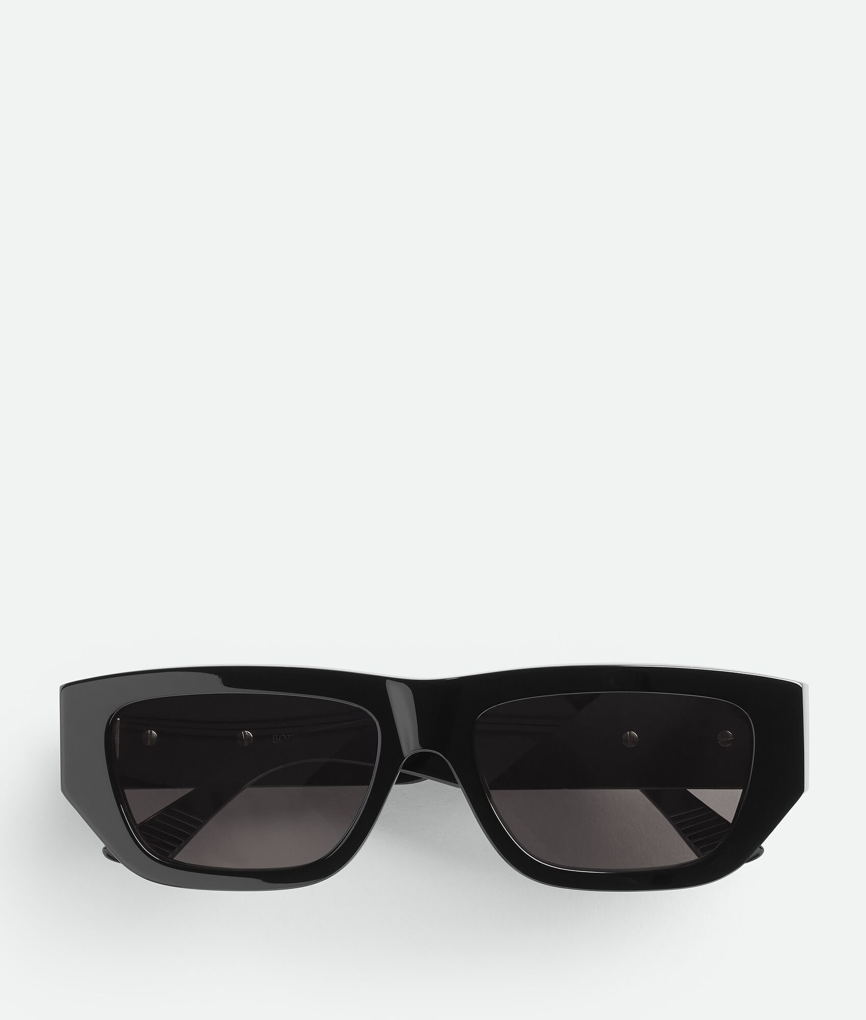 Bottega Veneta Bolt Recycled Acetate Rectangular Sunglasses