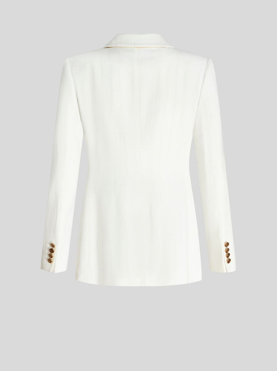 SLUB FABRIC JACKET - 5