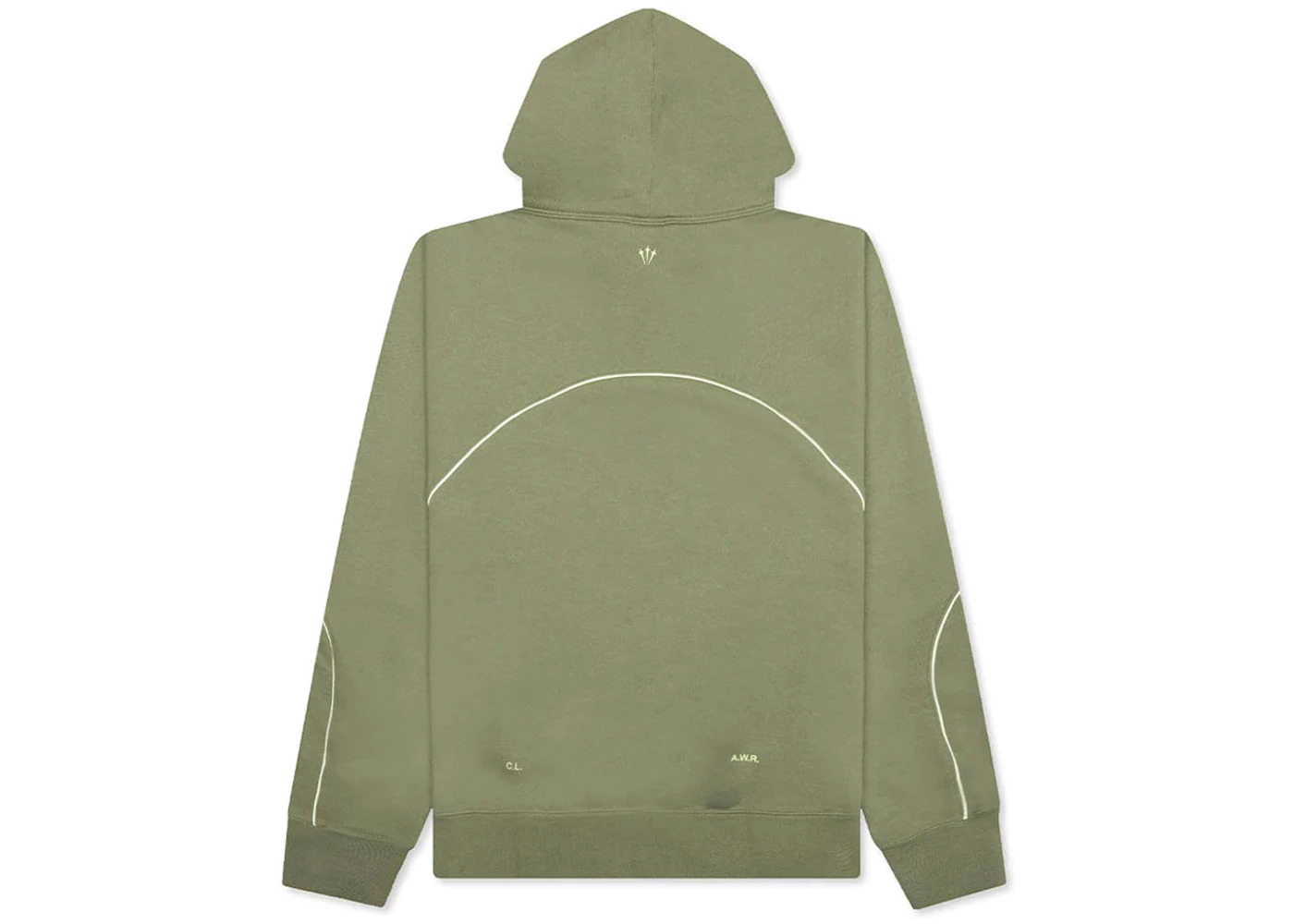 Nike x NOCTA NRG Fleece CS Hoodie Oil Green/Light Liquid Lime - 2