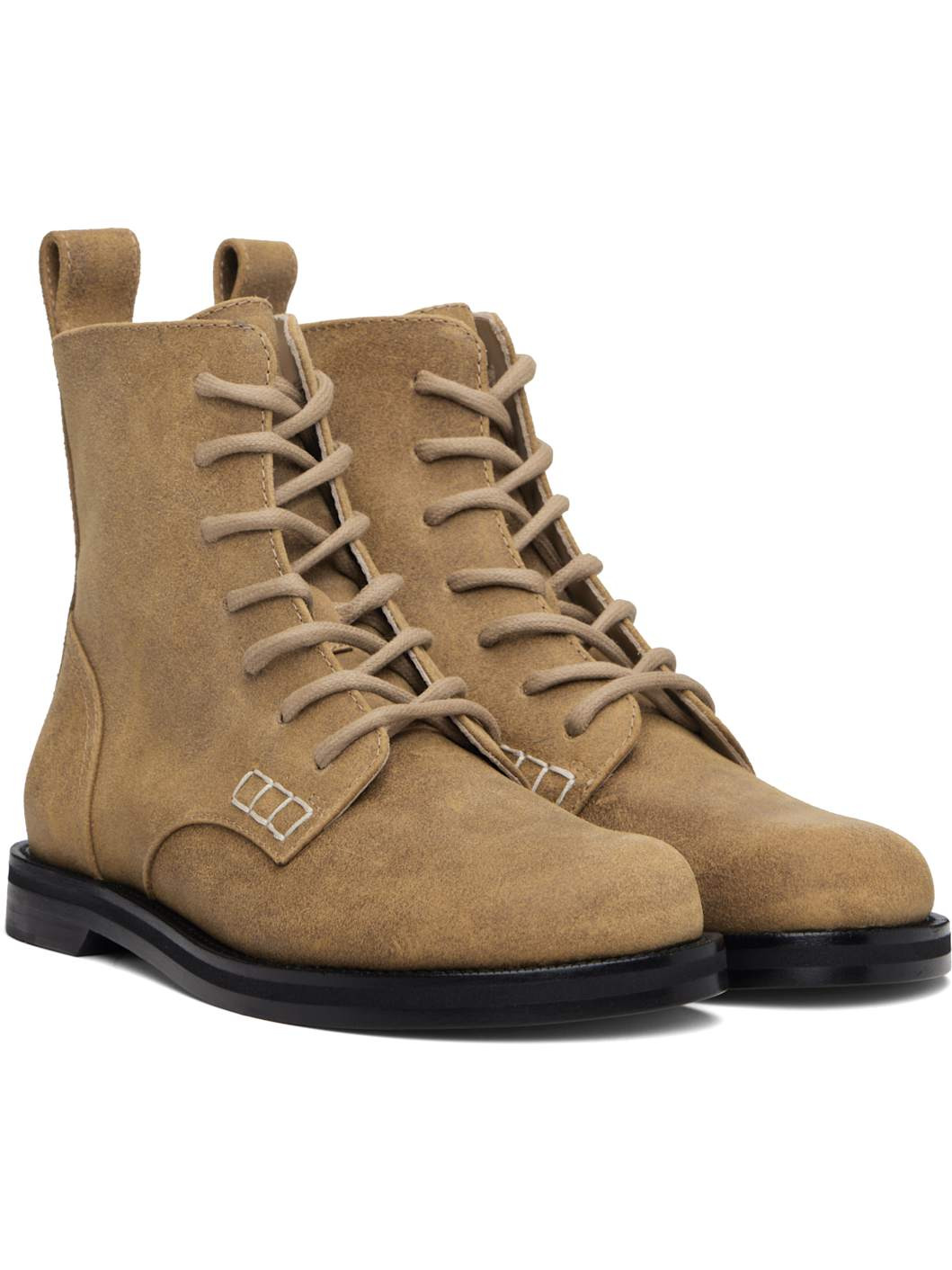 Tan Loafer Boots - 4