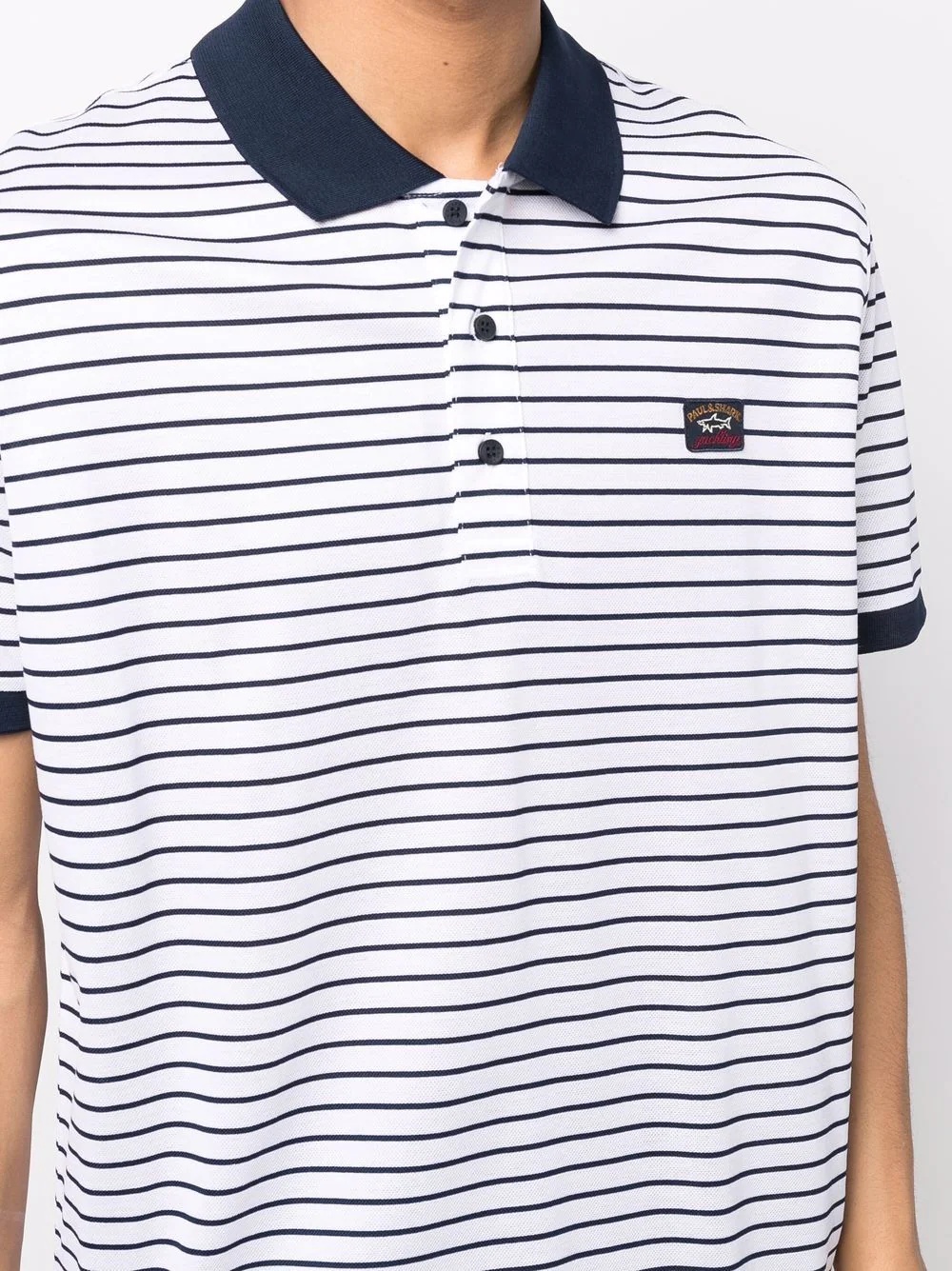 stripe-print polo shirt - 5