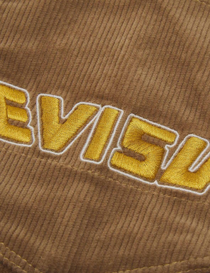 LOGO EMBROIDERED DROP-CROTCH CORDUROY PANTS 9