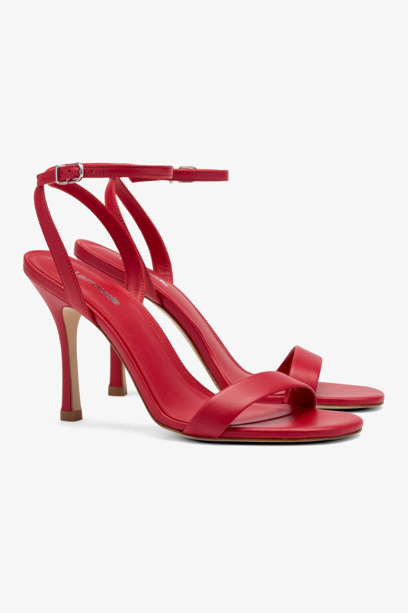 Larroudé Nyx Sandal In Red Leather outlook