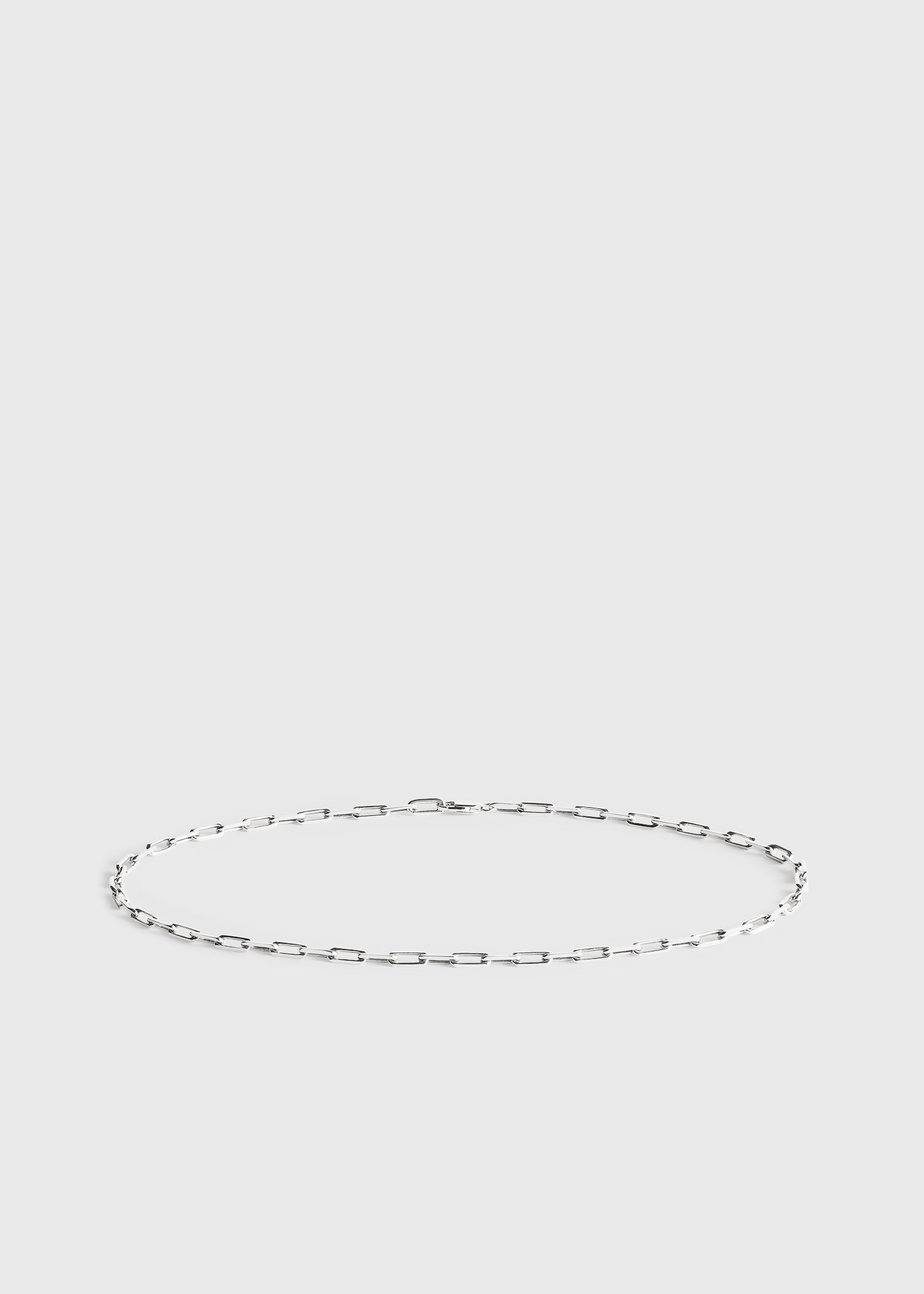 Crew-neck chain 18Kt white gold - 5
