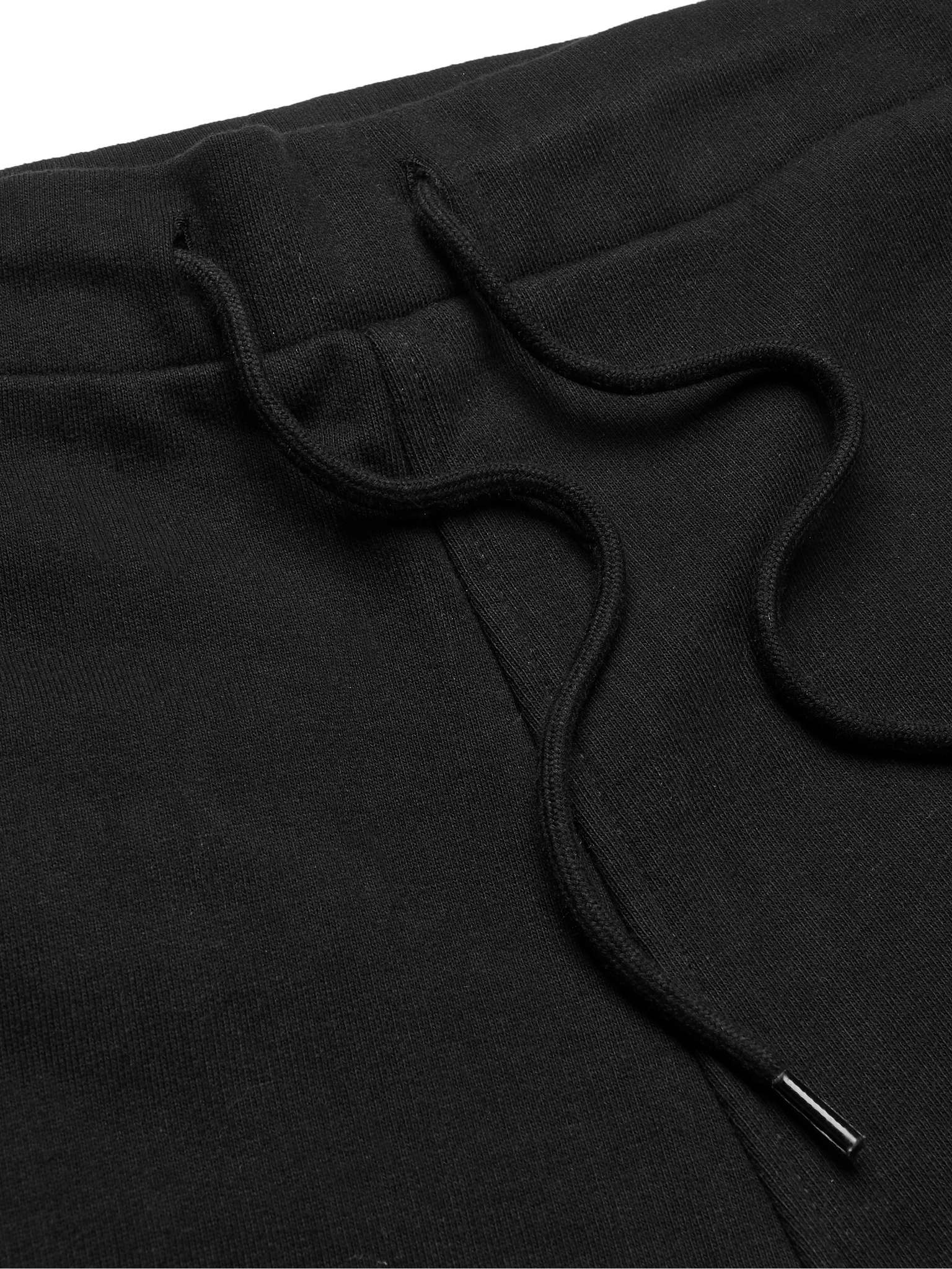Logo-Print Fleece-Back Cotton-Jersey Drawstring Shorts - 4