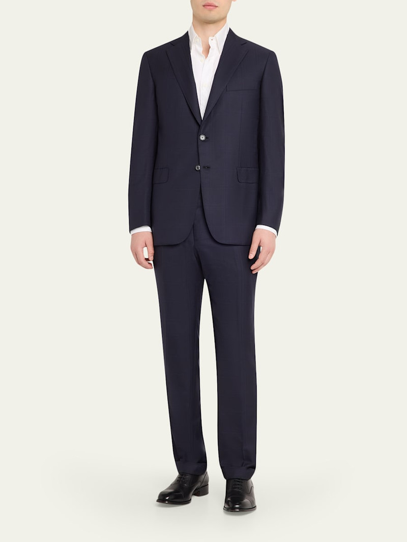 Brioni Men's Brunico Plaid Wool Blazer outlook