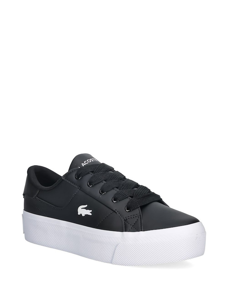 LACOSTE Ziane Platform logo-detail leather sneakers outlook