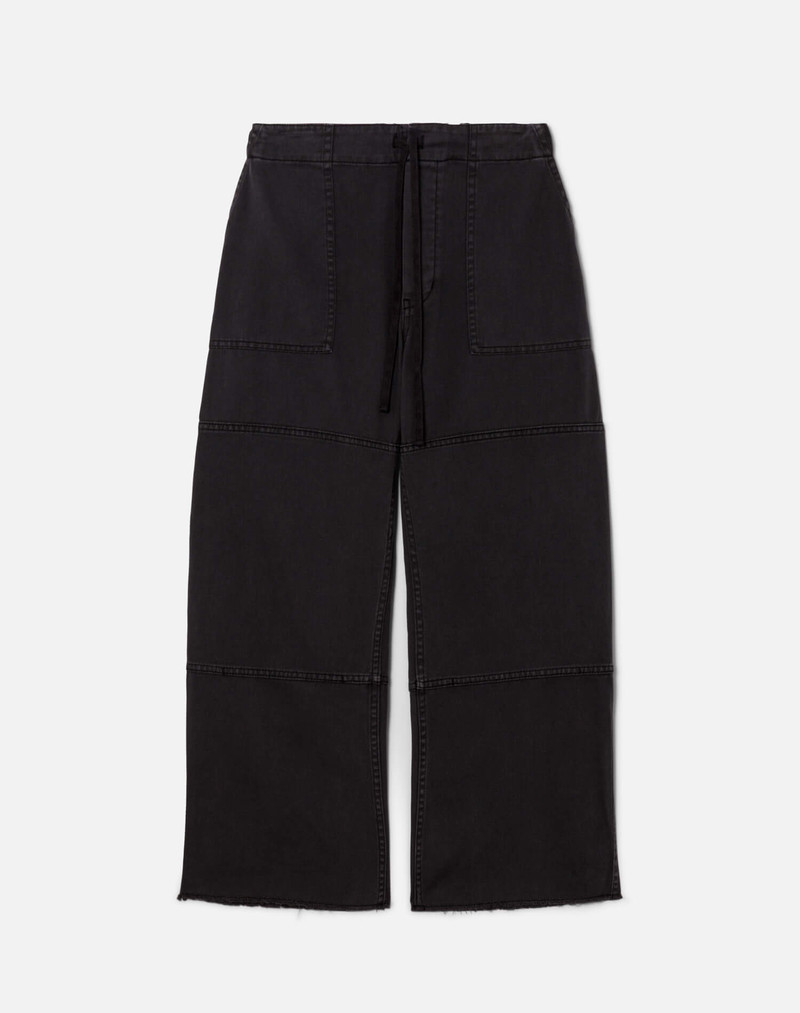 Beach Pant Crop - Washed Black 1