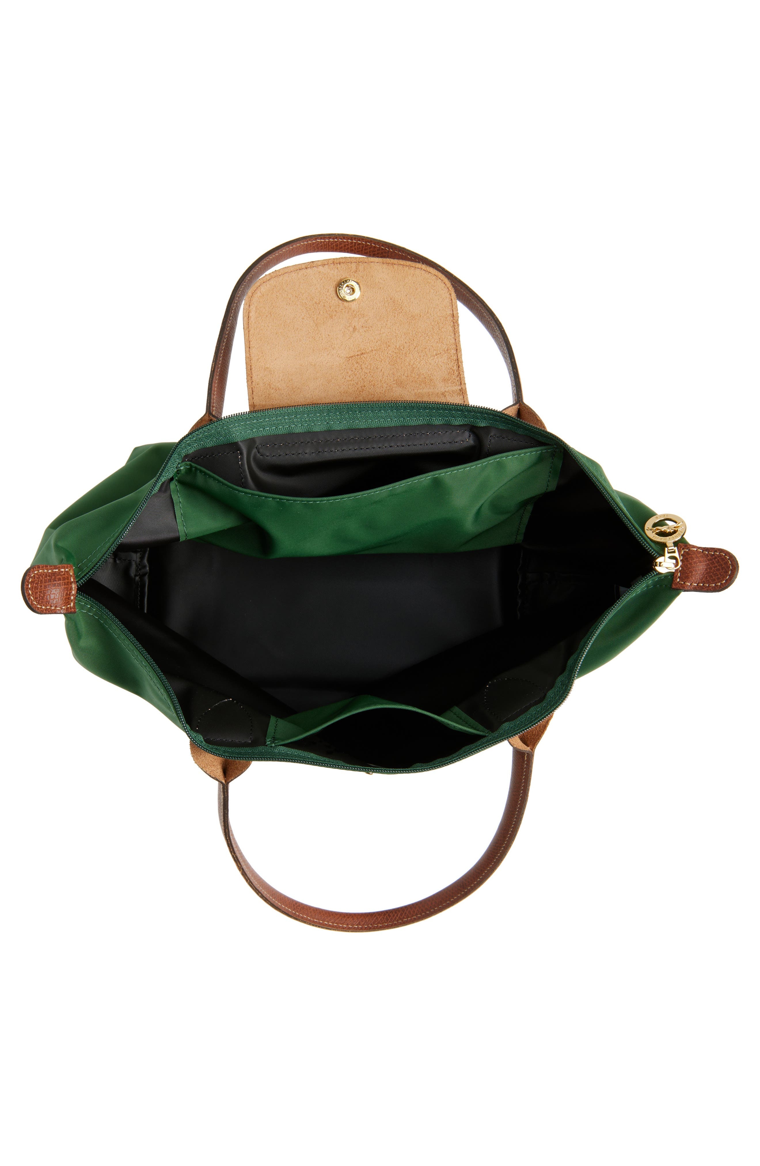 Longchamp Medium Le Pliage Nylon Shoulder Tote in British Green at Nordstrom - 4