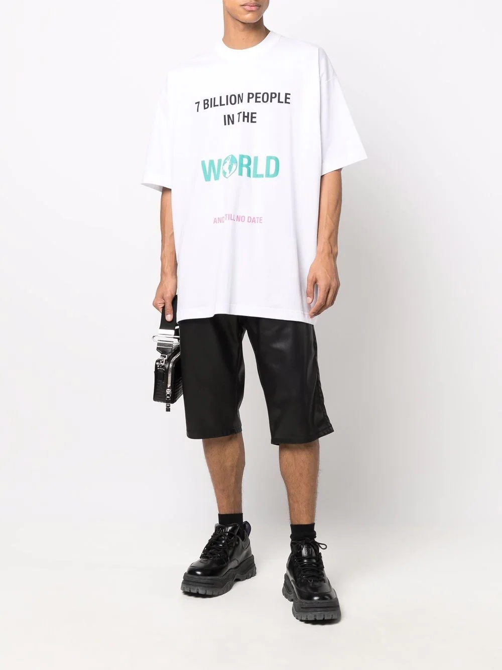 slogan-print short-sleeved T-shirt - 2