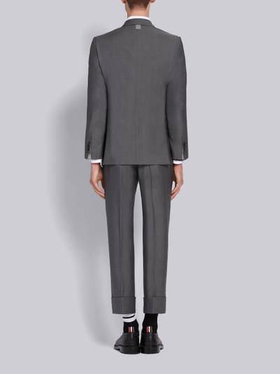 Thom Browne Medium Grey Kid Mohair Wide Lapel Suit outlook