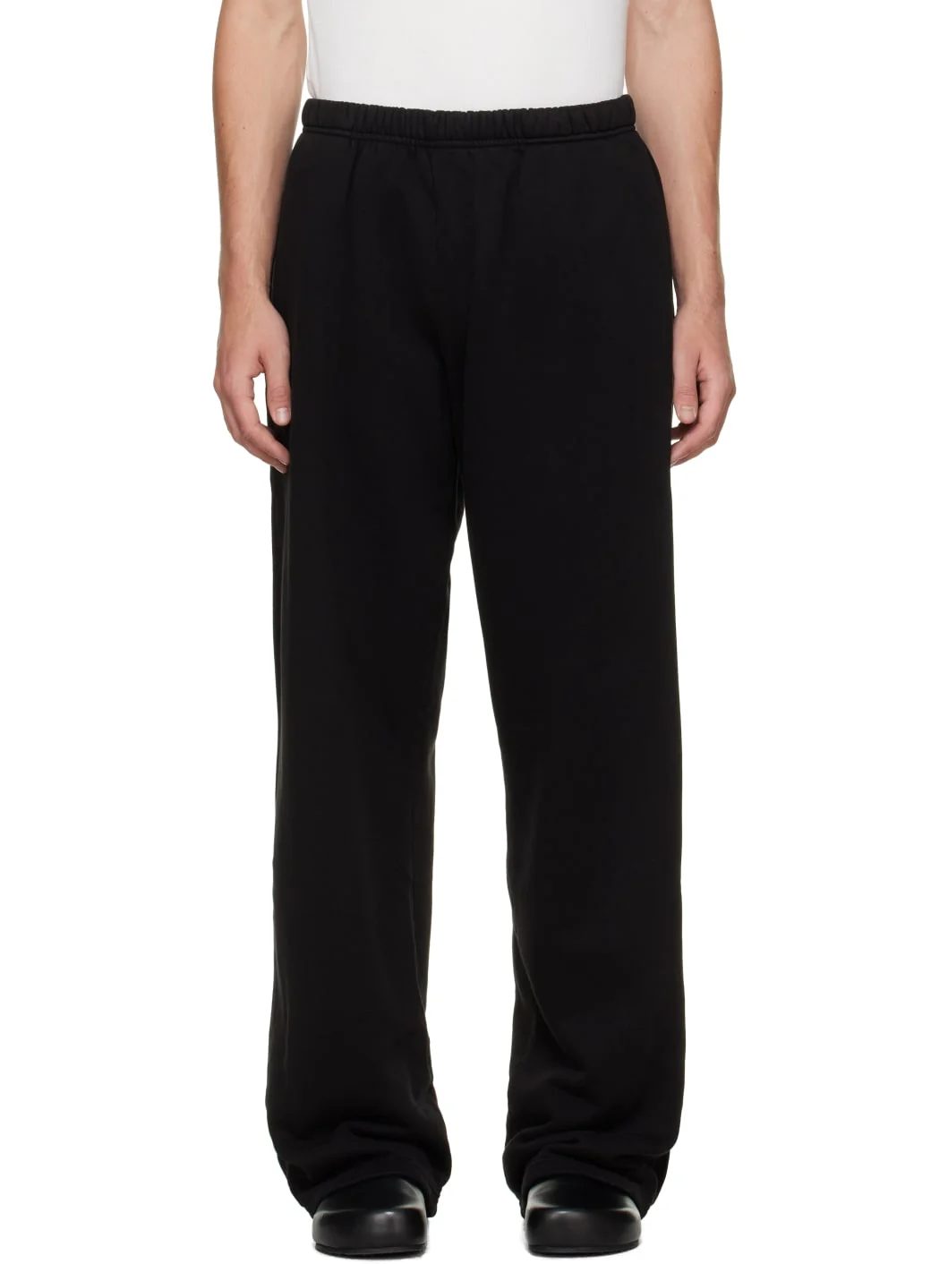 Black Heavyweight Puddle Sweatpants - 1