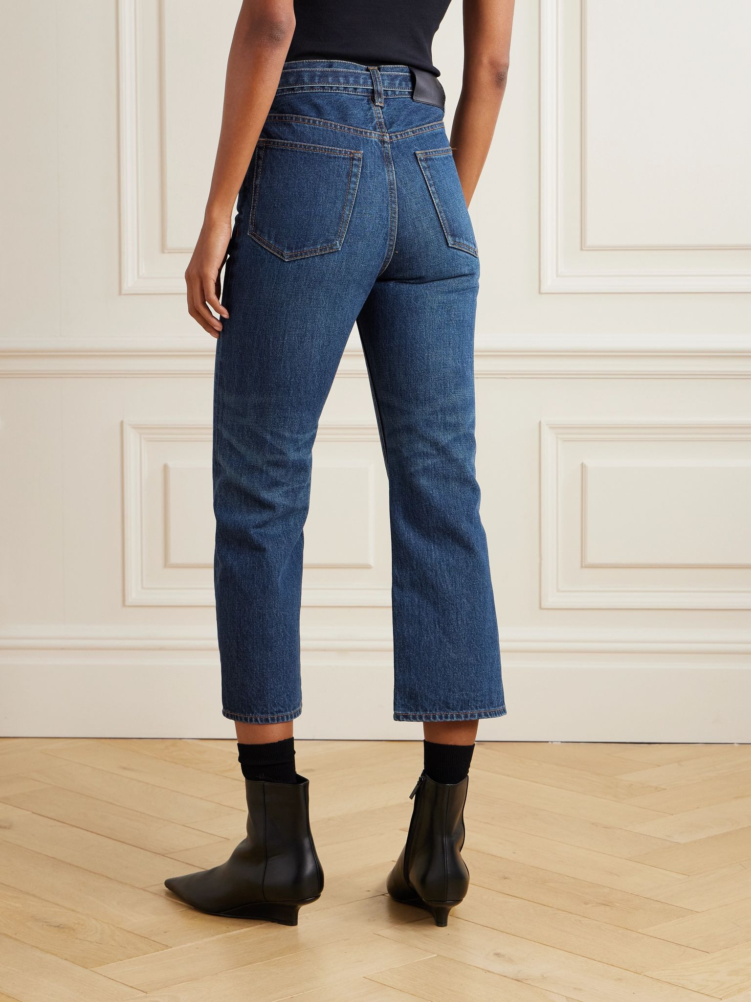 Belted bootcut jeans Blue - 4