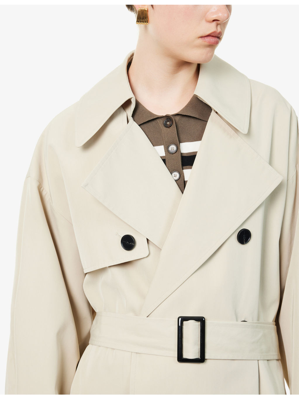 Mavis Oversized Woven Trench - 5