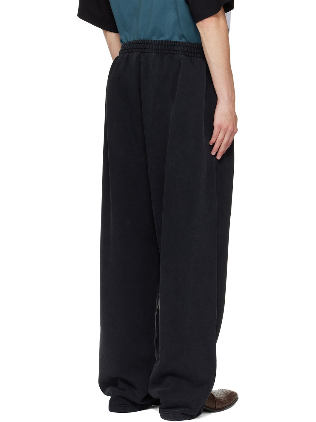 Black Wide Leg Sweatpants - 3