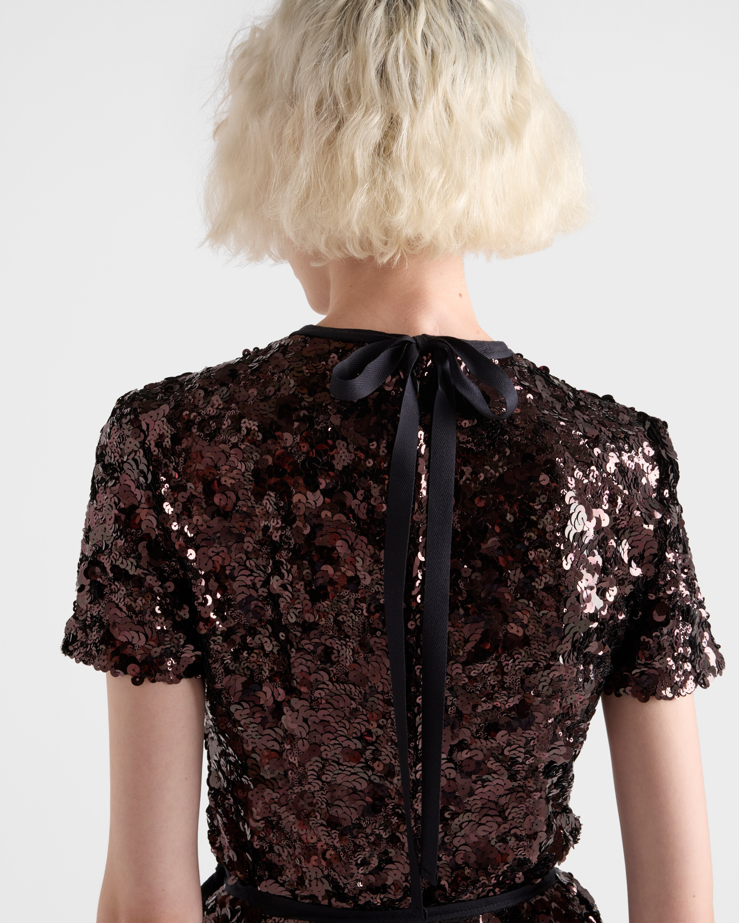 Embroidered sequin top - 4