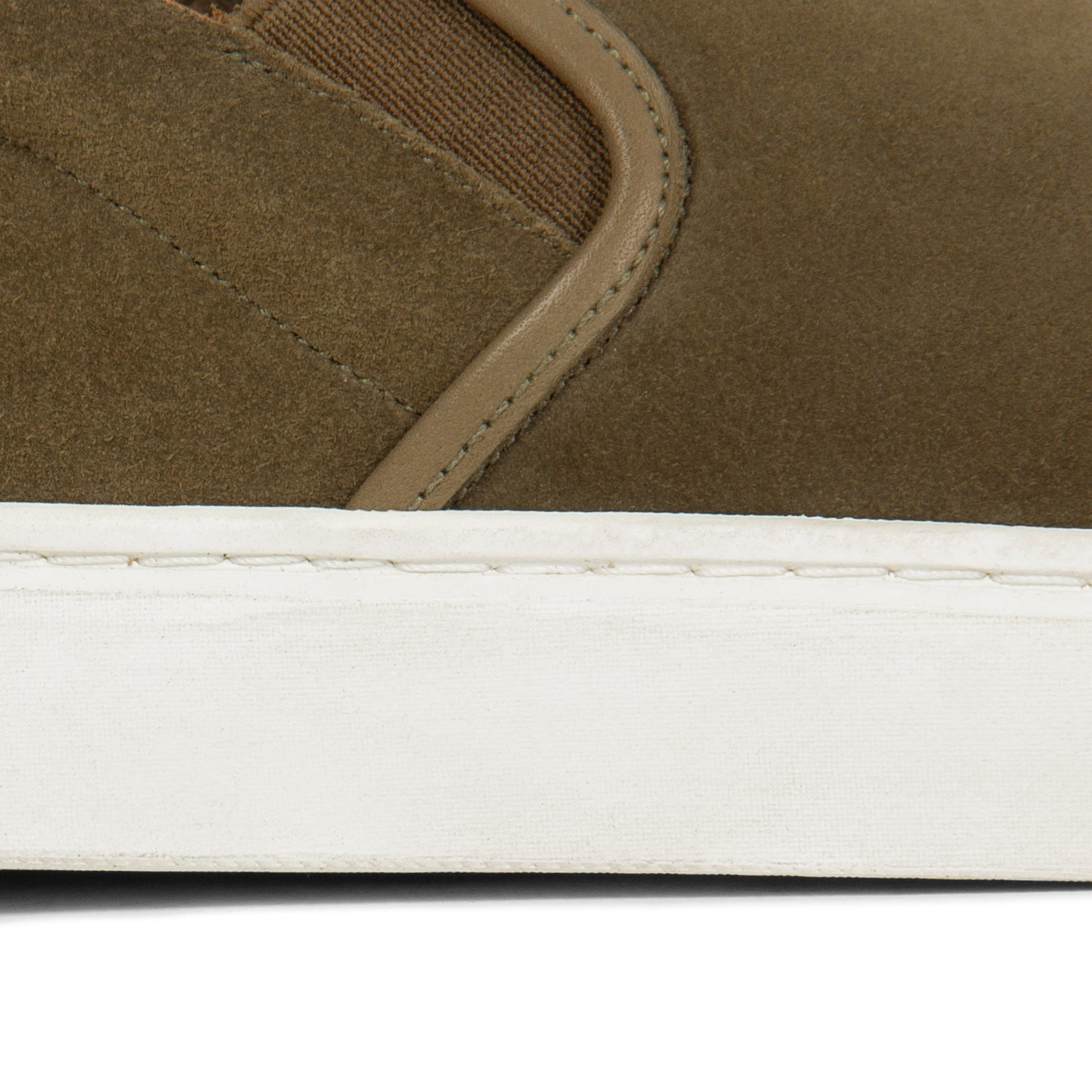 Slip On - Avocado Janus Calf Suede - 5
