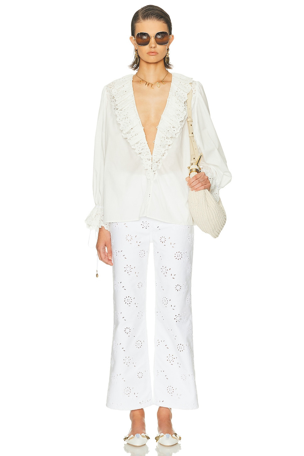 Denim Straight Leg Pant - 5
