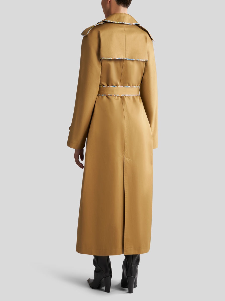 DOUBLE-BREASTED TRENCH COAT WITH BELT - 4
