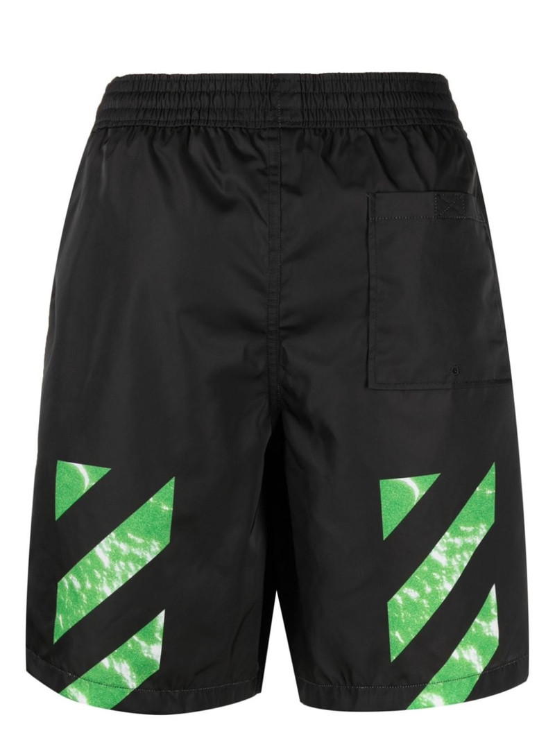 Off-White Diag-print swim shorts outlook