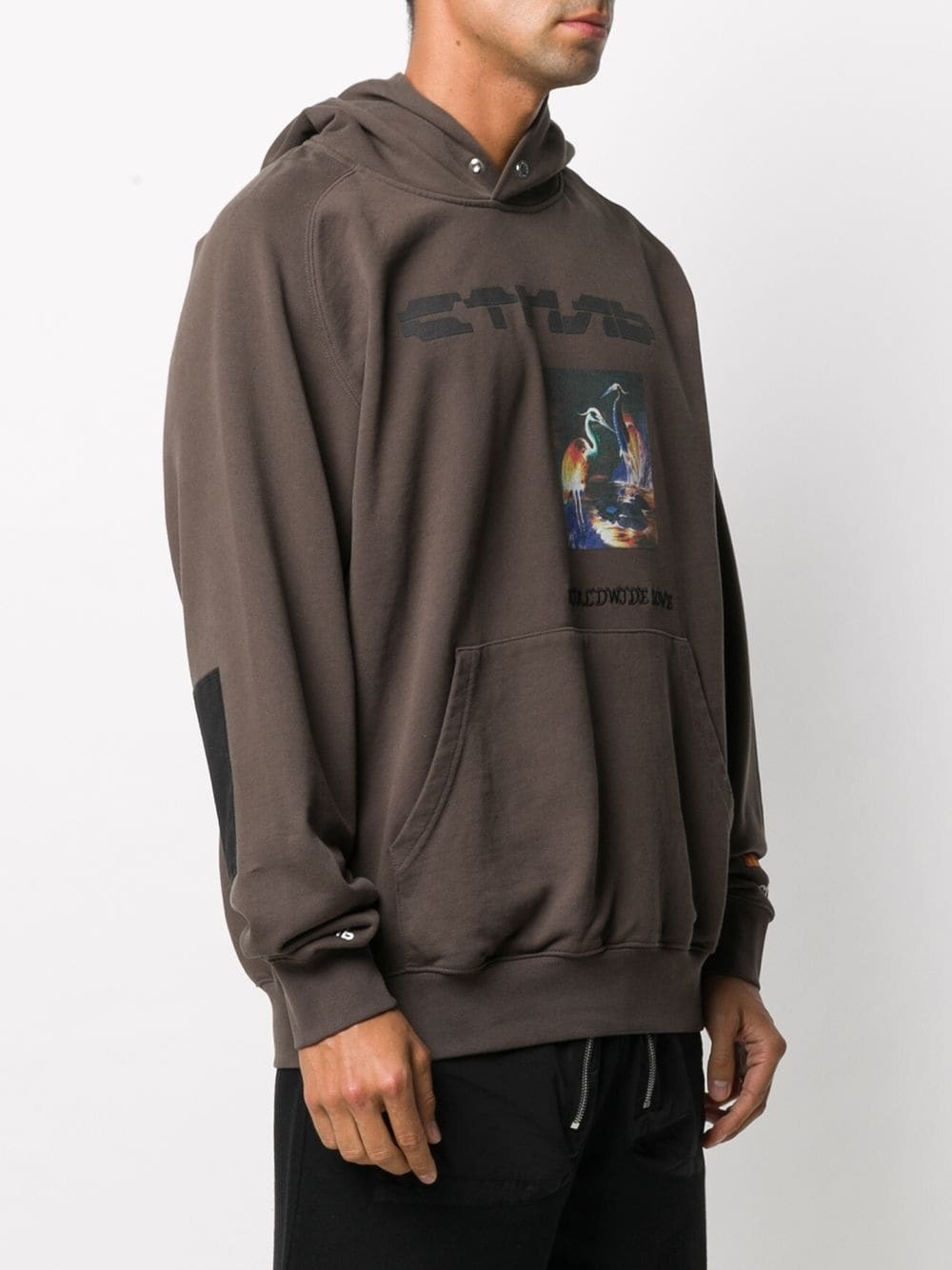 abstract print hoodie - 3