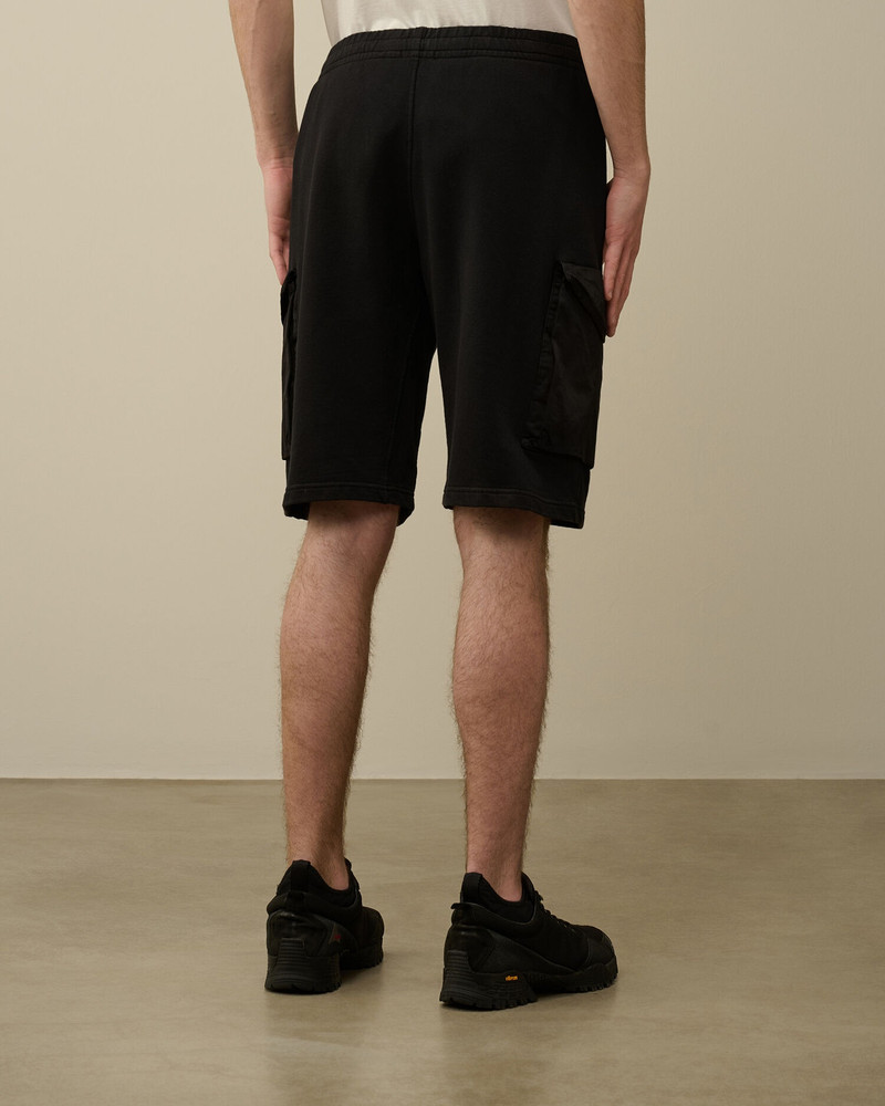 Cotton Fleece Mixed Cargo Shorts 3