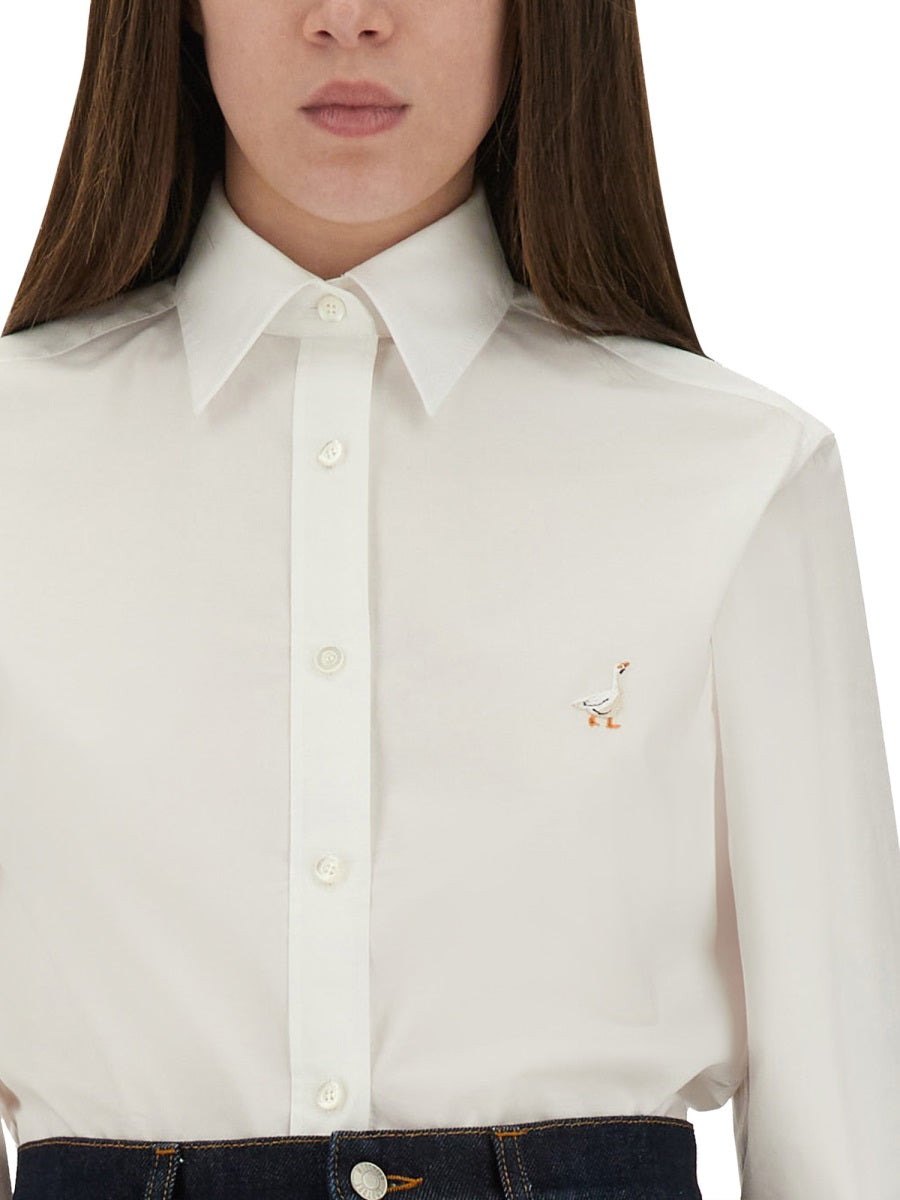 Moschino Women Shirt With "Goose" Embroidery - 2