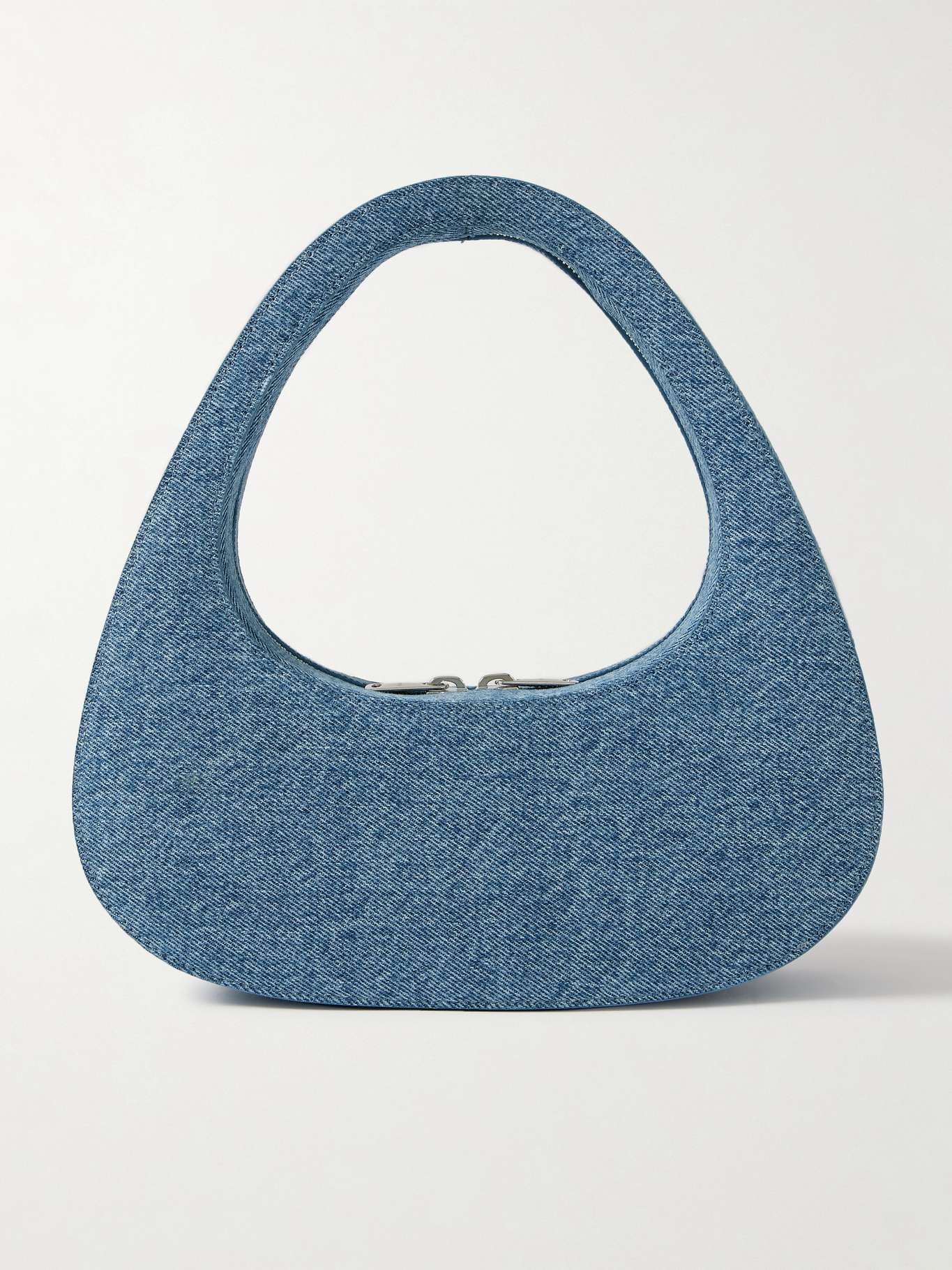 Swipe mini denim shoulder bag - 1