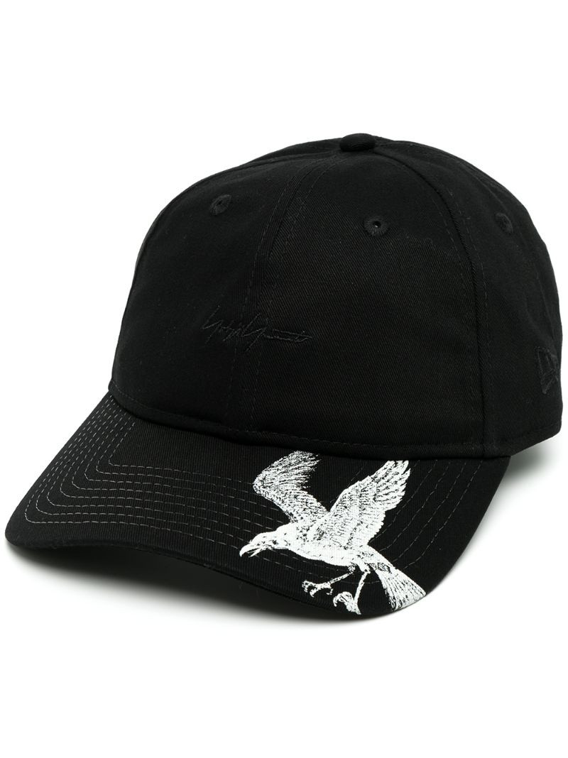 bird print cap 1