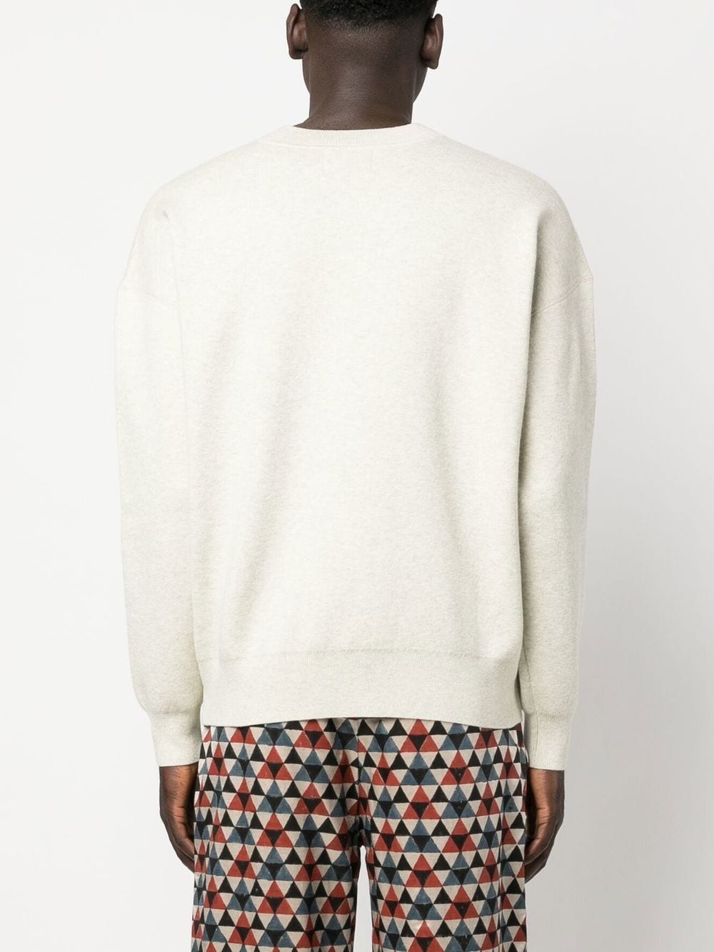 intarsia-knit logo jumper - 4