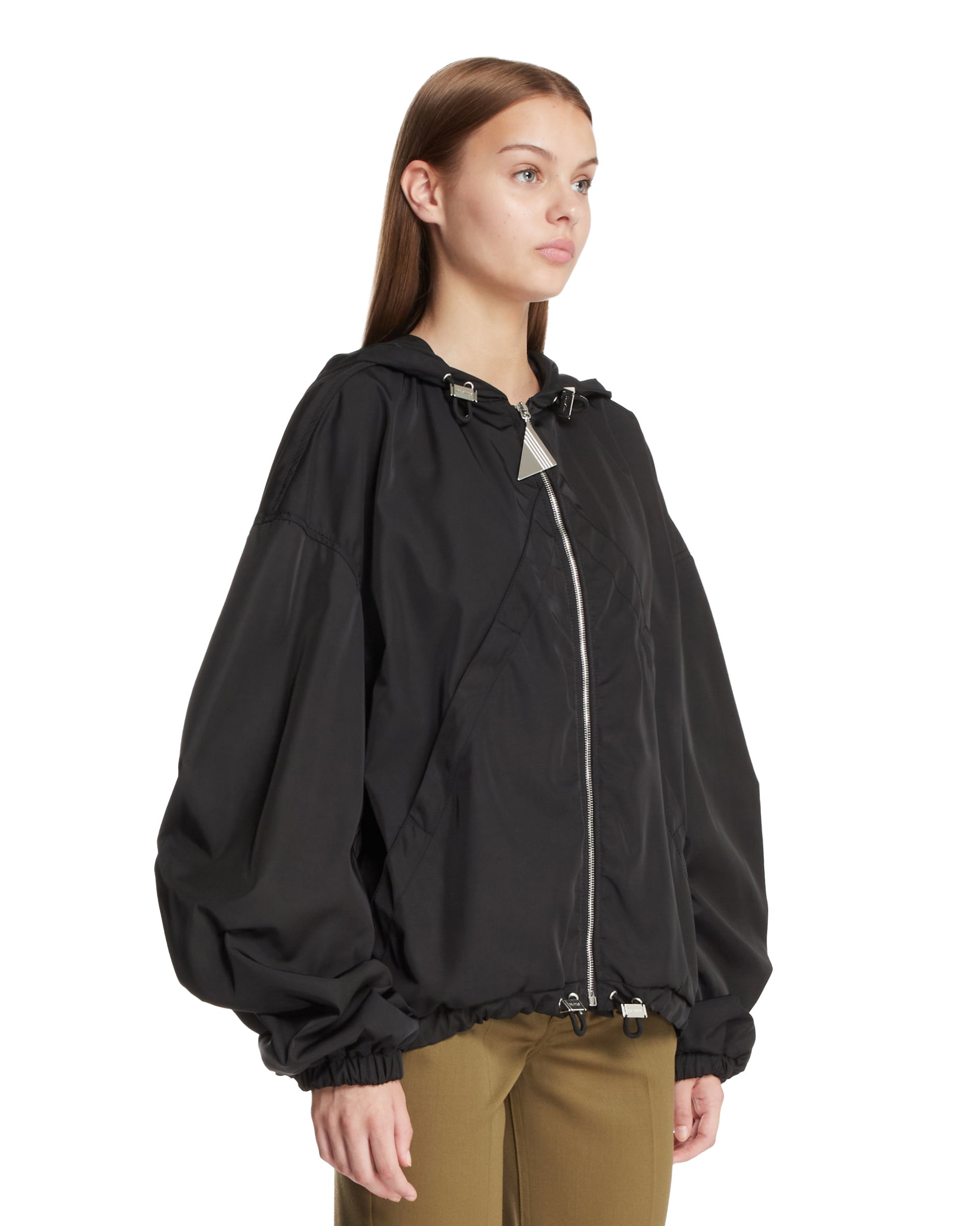 Black Nylon Bomber - 4