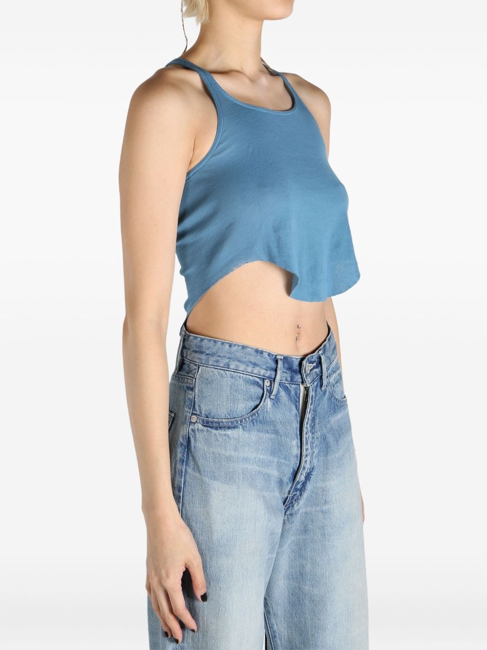 cotton cropped top - 3