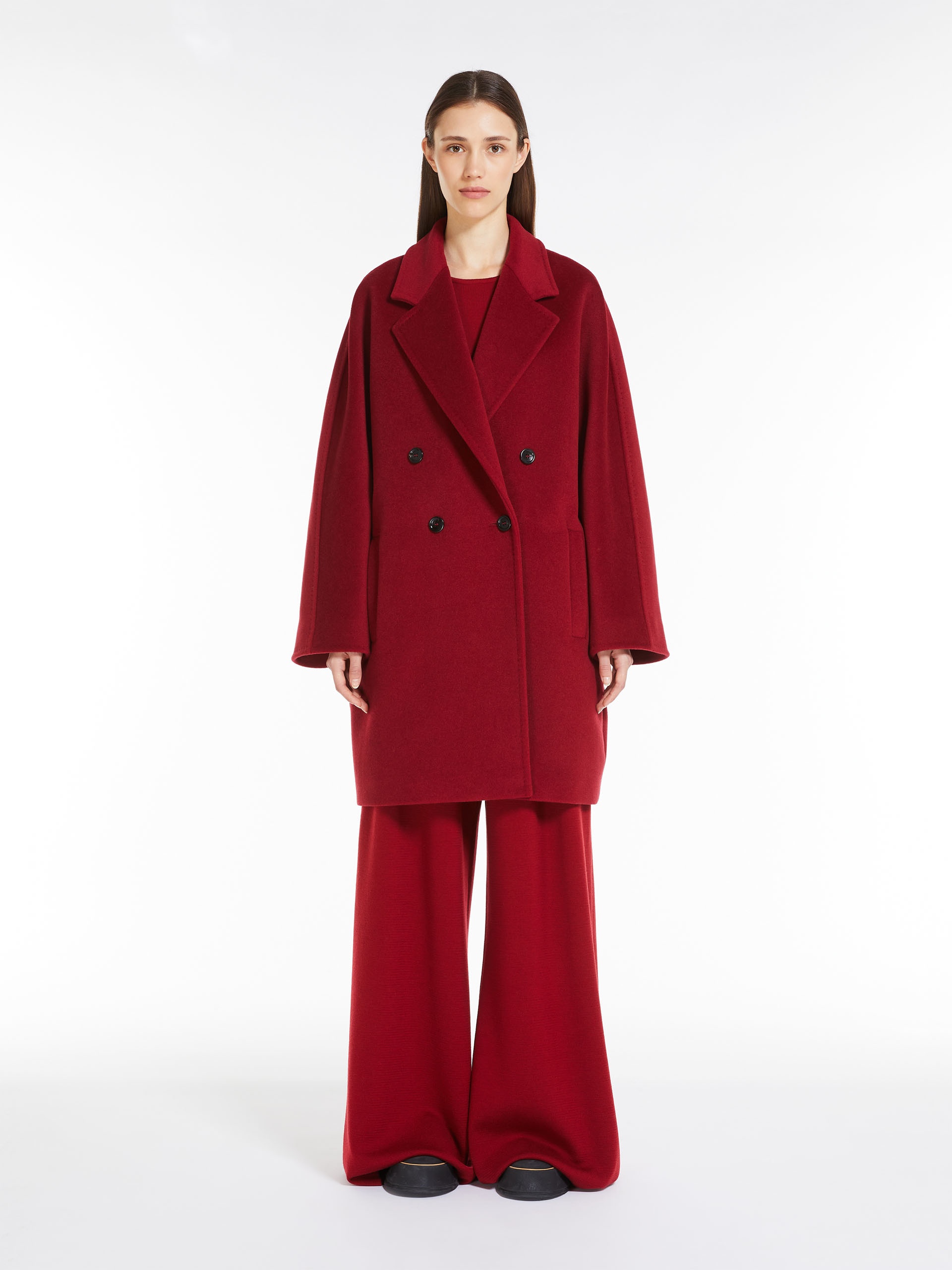 Max Mara ADDURRE Short 101801 Icon Coat in wool and cashmere | REVERSIBLE