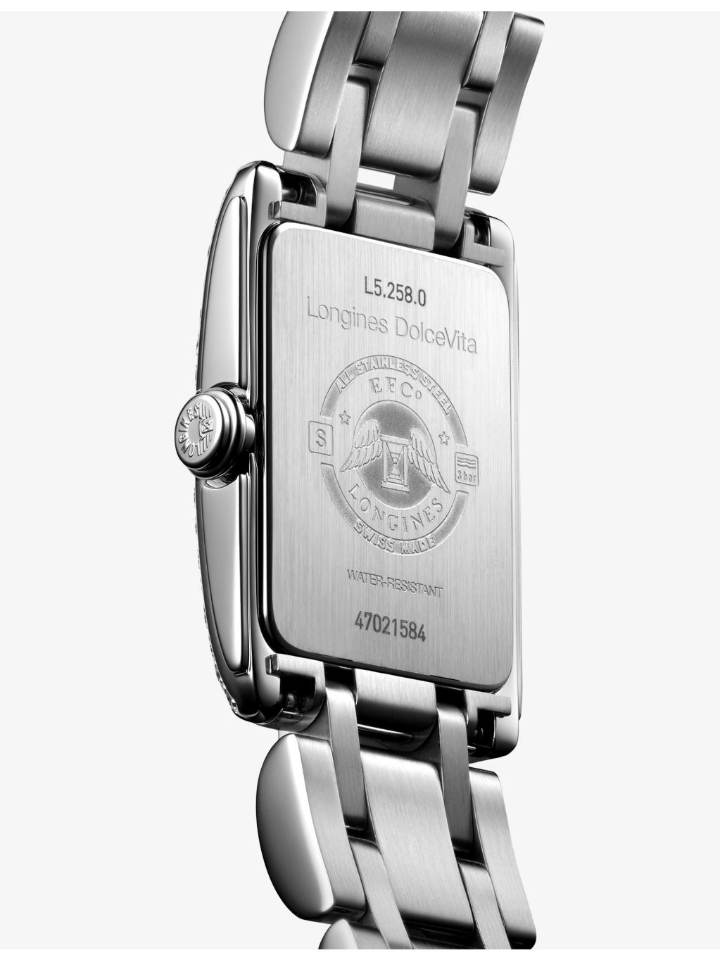 L5.258.0.71.6 Longines DolceVita Stainless-Steel and 0.280ct Diamond Quartz Watch - 5