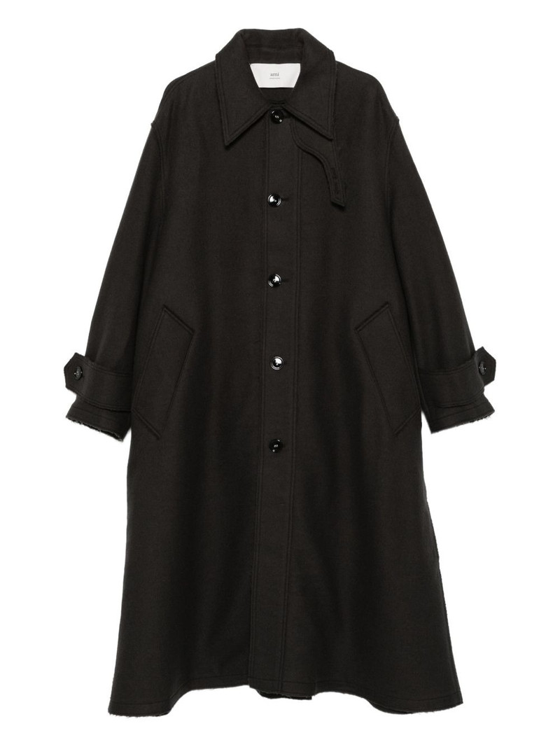 virgin-wool single-breasted coat 1