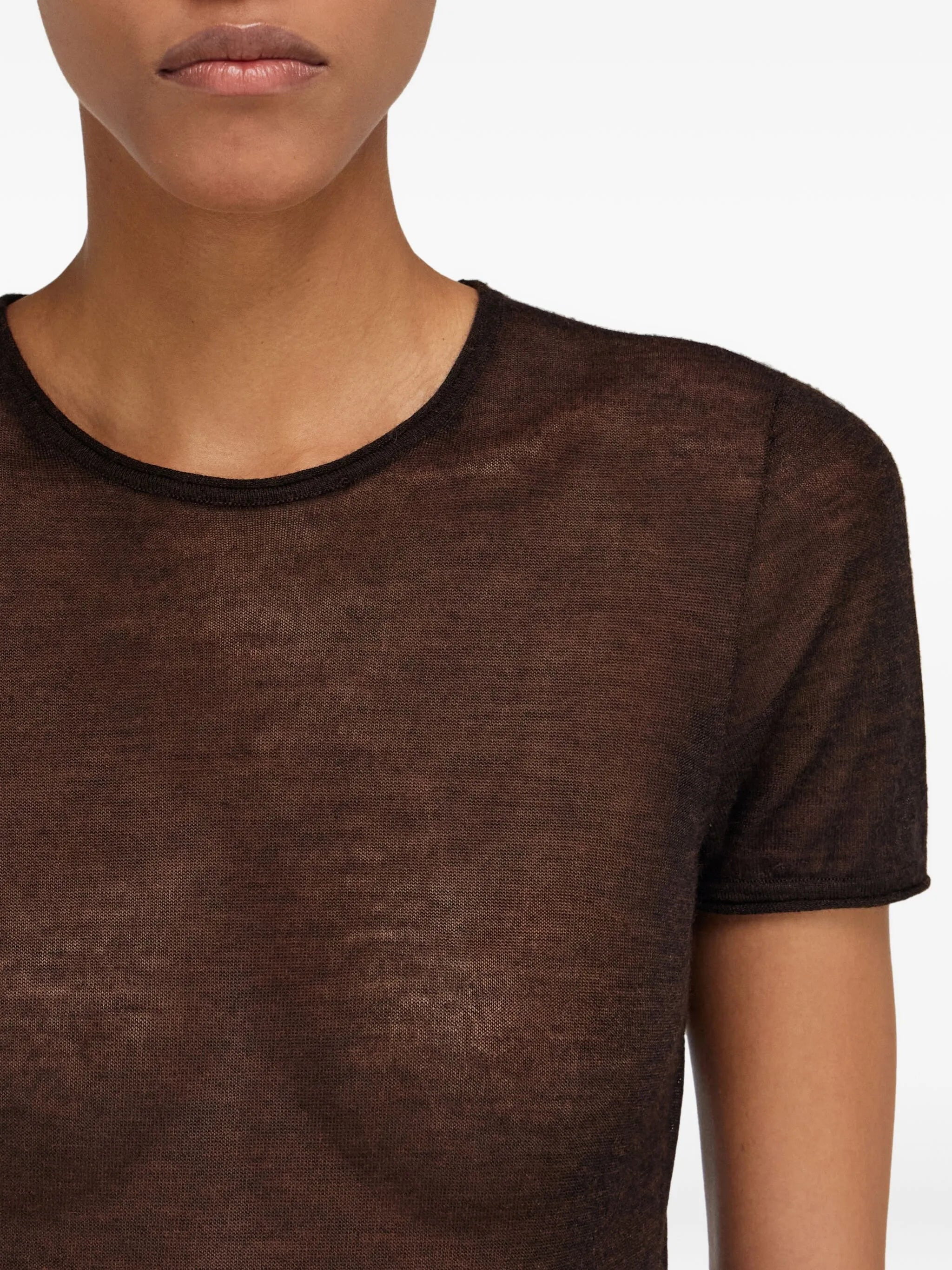 Ferragamo Crew-neck Knitted T-shirt - 5