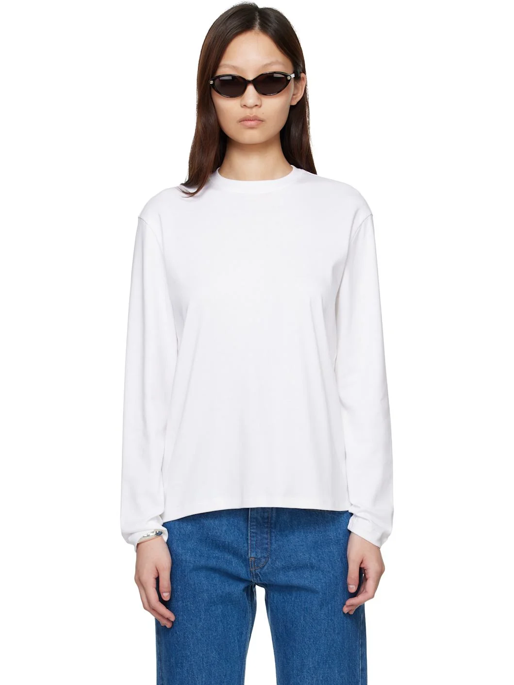 White Maggie Longsleeve T-shirt - 1