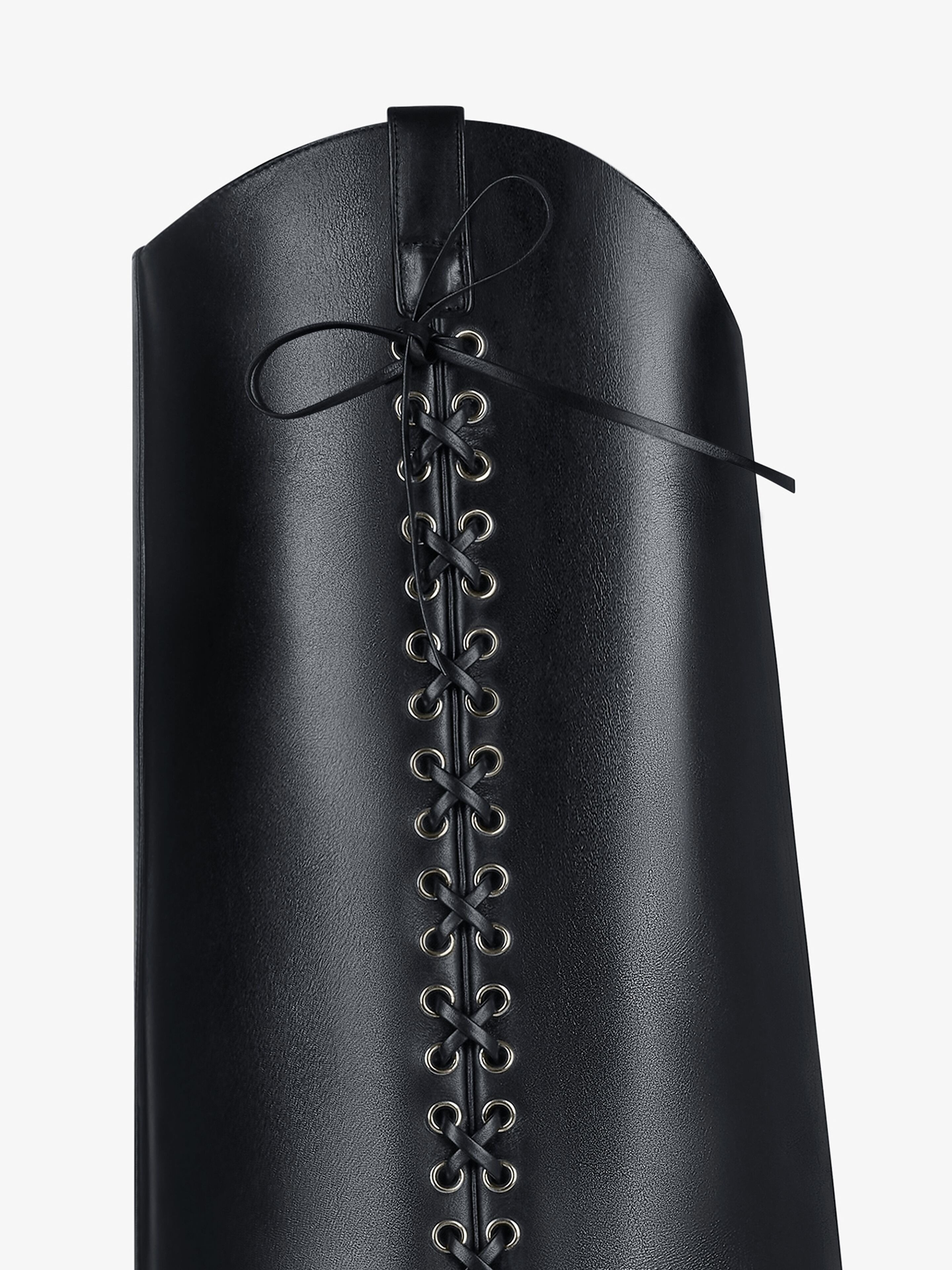 SHARK LOCK COWBOY BOOTS IN CORSET STYLE LEATHER - 4