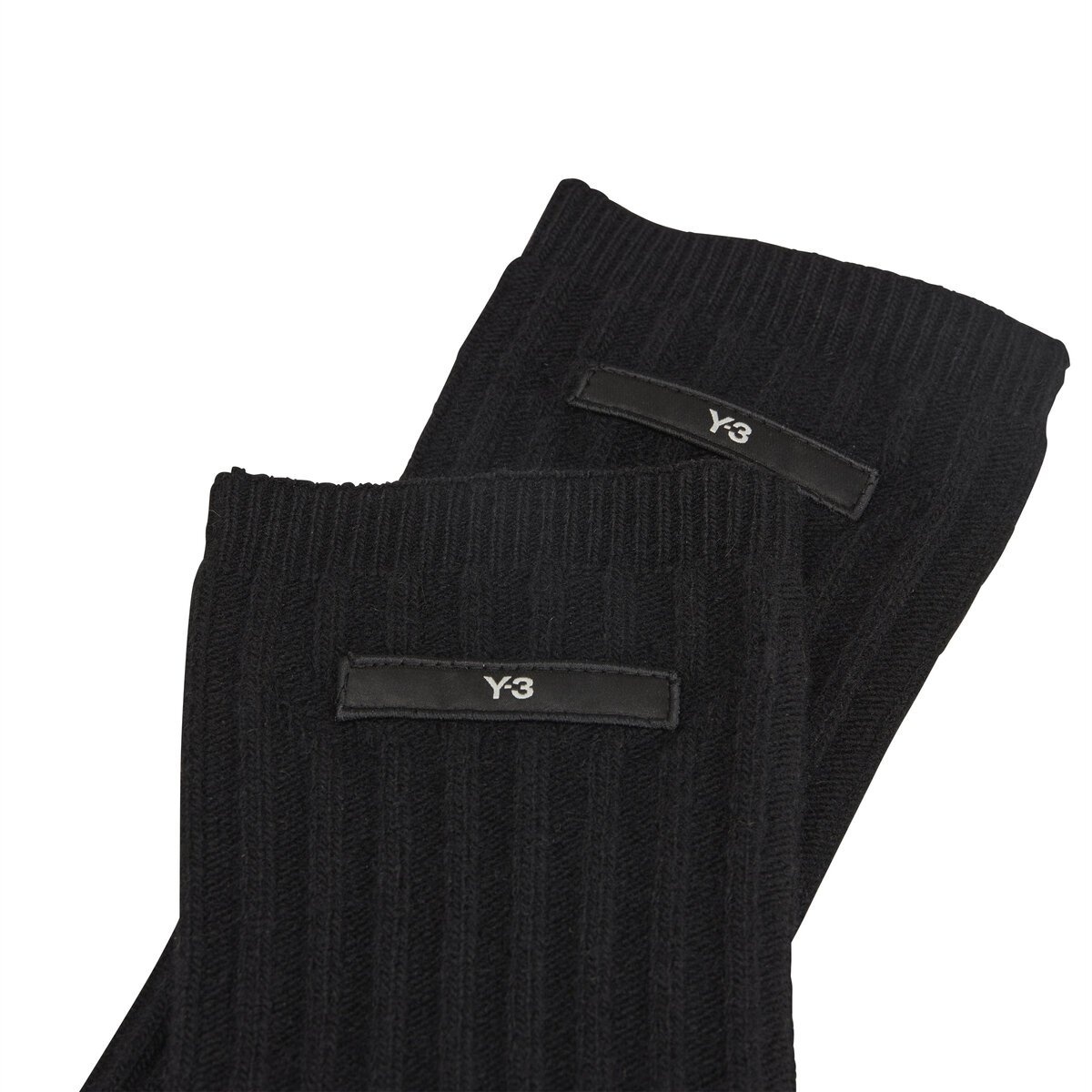 Long Wool Gloves in Black - 2