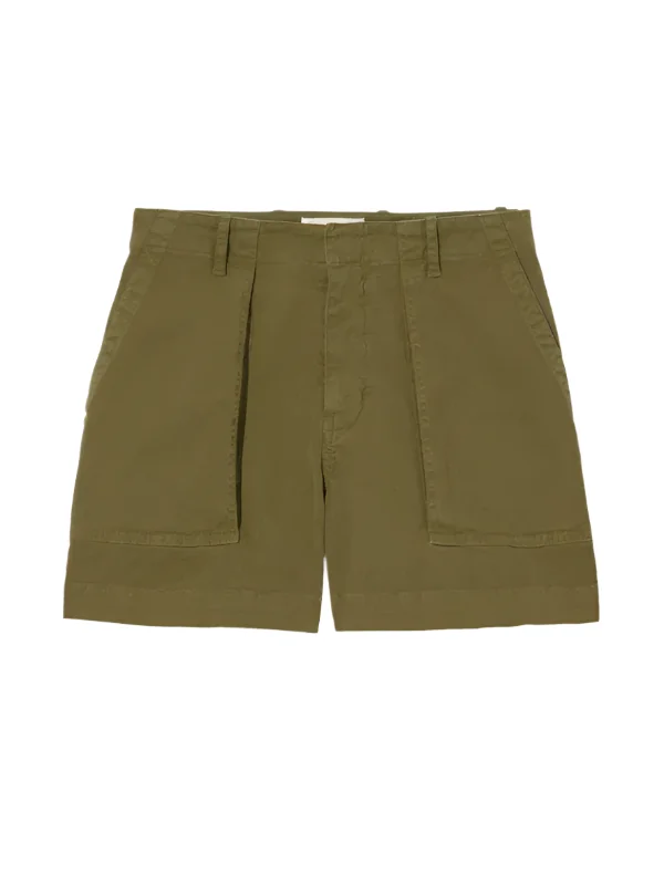 Utility Short in Military Green - 1