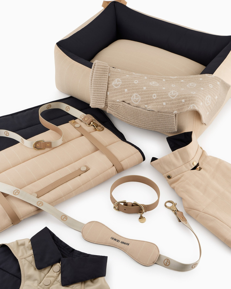 POLDO X GIORGIO ARMANI COAT IN PINSTRIPED MOTIF VIRGIN WOOL 7