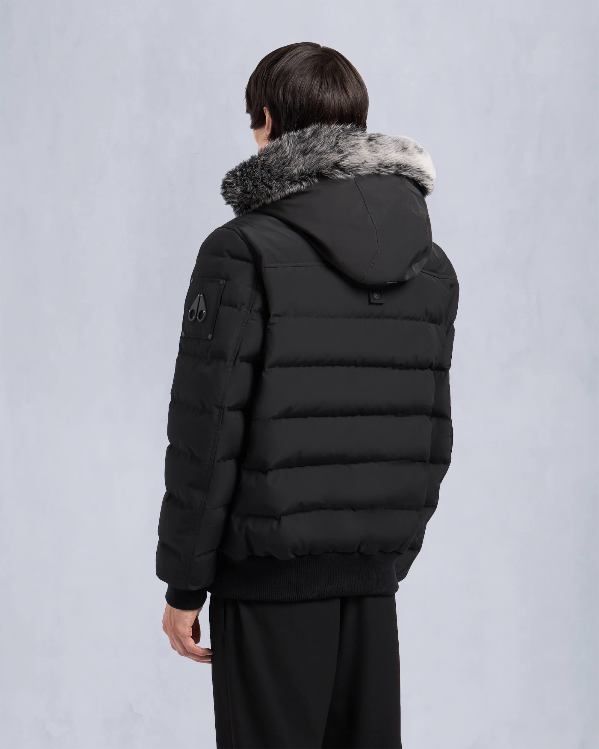 ONYX SCOTCHTOWN SHEARLING BOMBER JACKET - 4