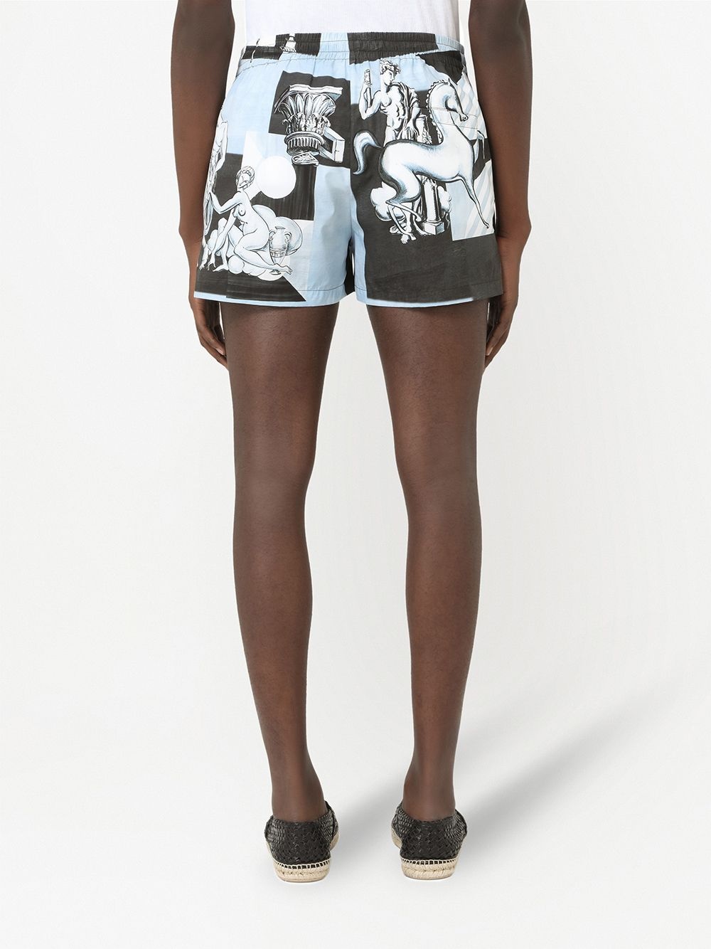 graphic-print shorts - 4